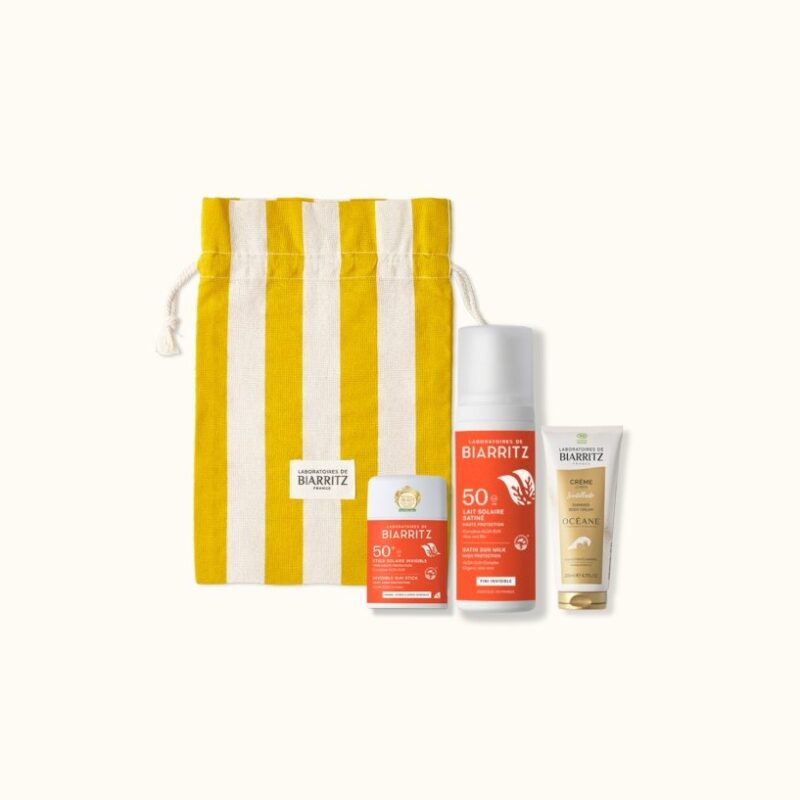 SET TRIO SUN, Stik SPF50+, 10g, Satin mleko  SPF50, 100 ml, Krema Shimmer, 50 ml, BIARRITZ