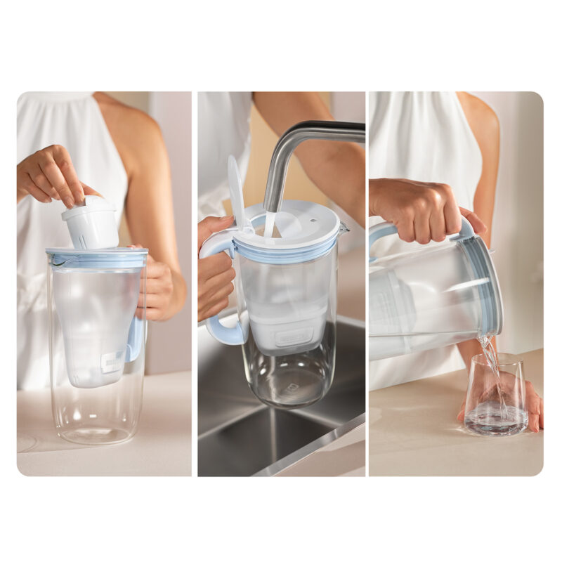 BRITA GLASS One, stekleni vrč za filtriranje vode 2,5 L - Image 5